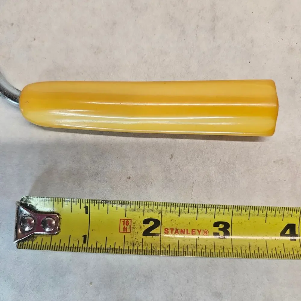 Vintage ButterScotch Bakelite Handle Angel Food Cake Cutter Slicer Breaker Comb